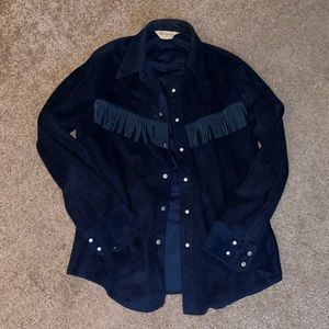 Vintage velvet button down